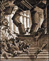 Samson Destroys the Temple (Gustave Dore)