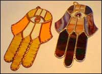 Stained Glass Hamsa