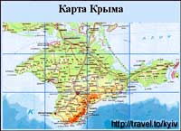 The map of Krym